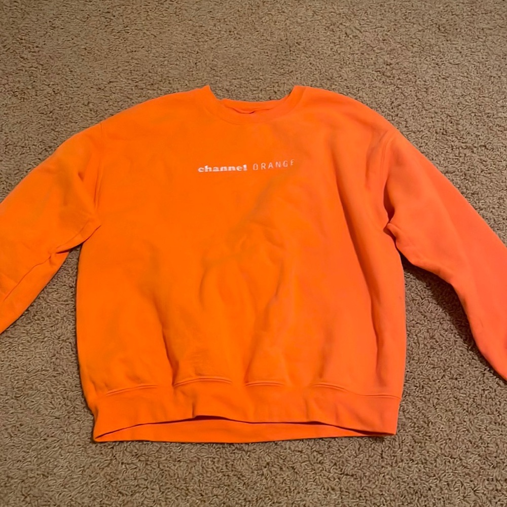 Orange “Channel Orange” crewneck
